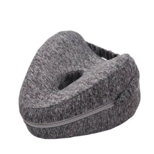 Knæpude der aflaster knæ, ryg & hofte - memory skum 25x21x13 cm. m/aftageligt betræk (hjerteformet)